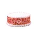 Pink Roses Icing Strips